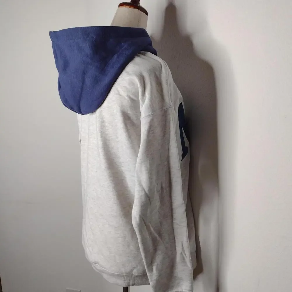NWT Ultra Flirt Women's Gray/Navy/Trend Fleece NYC Hoodie Size XS - Picture 6 of 11